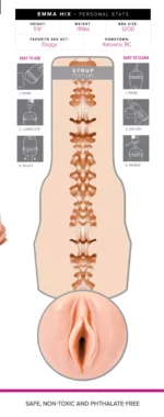 Fleshlight merginos – Emma Hix firminis „Syrup“ modelis - Image 6