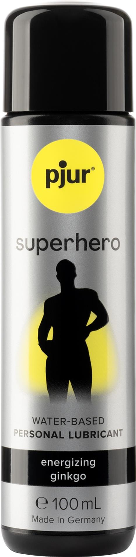 693b3bfe4c7a21.18878854_40-10590-01.jpg **Żel-pjur Superherojų slydimo gelis 100 ml.**
**Energizuojantis ginkmedžio lubrikantas.** - Image 1