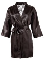 Galvosiu žingsnis po žingsnio, kad pasiekčiau geriausią vertimą.

1.  **Analizuoju originalų tekstą:** "Lace Kimono L/XL".
    *   "Lace" reiškia nėriniai, nertos.
    *   "Kimono" yra tarptautinis žodis, reiškiantis kimono (drabužis, dažnai apdaras, chal