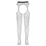 Cottelli Collection - Open-Crotch Suspender Tights - Black - Image 6