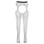 Cottelli Collection - Open-Crotch Suspender Tights - Black - Image 4